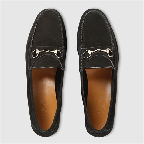 womens gucci moccasin loafers|Gucci horsebit suede loafer.